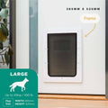 Hakuna Pets Large White Super Tough Pet Door 295mm x 425mm Durable - SuperSaverAU - view 2