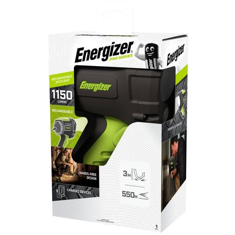 Energizer Pro Series Rechargeable LED Spotlight - 1150 Lumens - 550m Beam - Durable Waterproof Design - SuperSaverAU - view 1