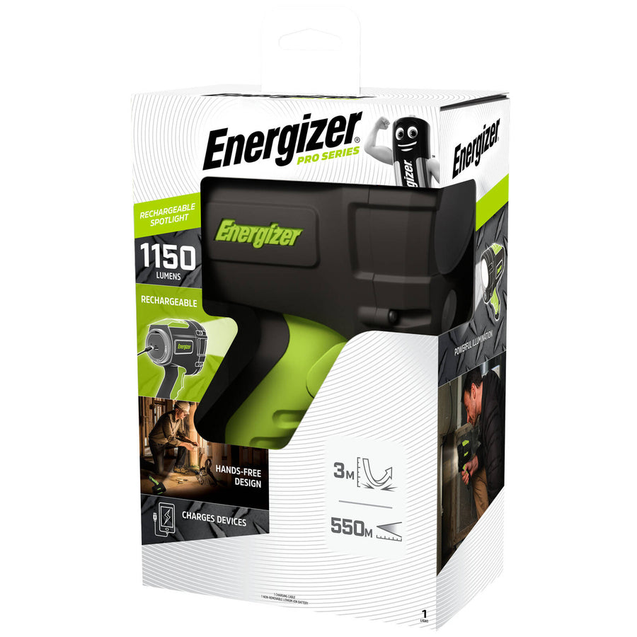 Energizer Pro Series Rechargeable LED Spotlight 1150 Lumens Waterproof PHCSRL9