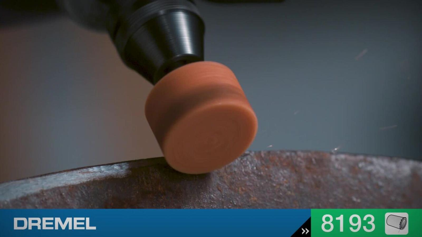 Dremel 15.9mm Aluminium Oxide Grinding Stone (8193) - Orange Rotary Tool Accessory