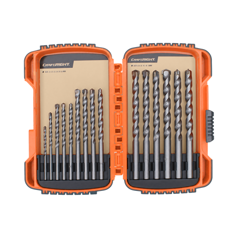 Craftright 15 Piece 3-10mm Masonry Drill Bit Set