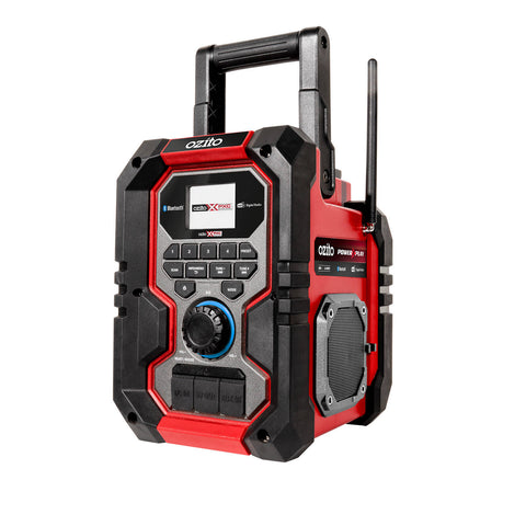 Ozito PXC 18V Cordless DAB+ FM Digital Radio, Bluetooth, LCD Display PDRS-018