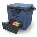 Ninja 28L FrostVault Hard Cooler with Dry Zone - Lakeshore Blue, Lockable Lid, Fits 48 Cans - FB131BL