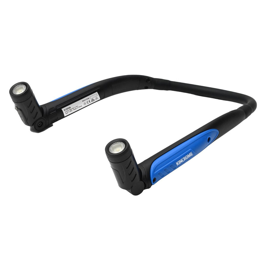 Kincrome Neck Light - Rechargeable - IP54 Rated - 110° Pivoting Head - 230mm x 130mm x 45mm - SuperSaverAU - view 1