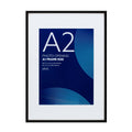 Pixel Black A1 Mat to A2 Poster Frame - 620mm x 867mm - Lightweight & Durable - SuperSaverAU - view 1