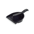All Set Dustpan and Brush Set, Compact with Soft Rubber Lip & Hanging Hook, Black
