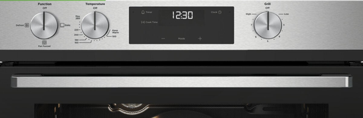 Westinghouse 60cm Multi-Function Natural Gas Oven - Separate Electric Grill, Stainless Steel - WVG6565SD
