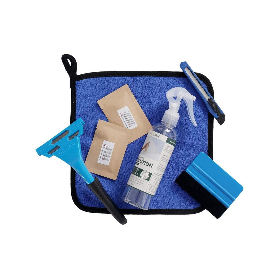 Pillar 7 Piece Window Film Applicator Kit - 250ml Spray Bottle - Smooth Application - SuperSaverAU - view 1