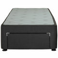 Sealy Long Single Spacesaver Base Front Drawer - Black Fabric, Patented Module Support - 728177