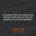 Lemaar D Pull Handle - 250 x 65 x 2mm - Satin Stainless Steel - DDA Compliant - SuperSaverAU - view 3