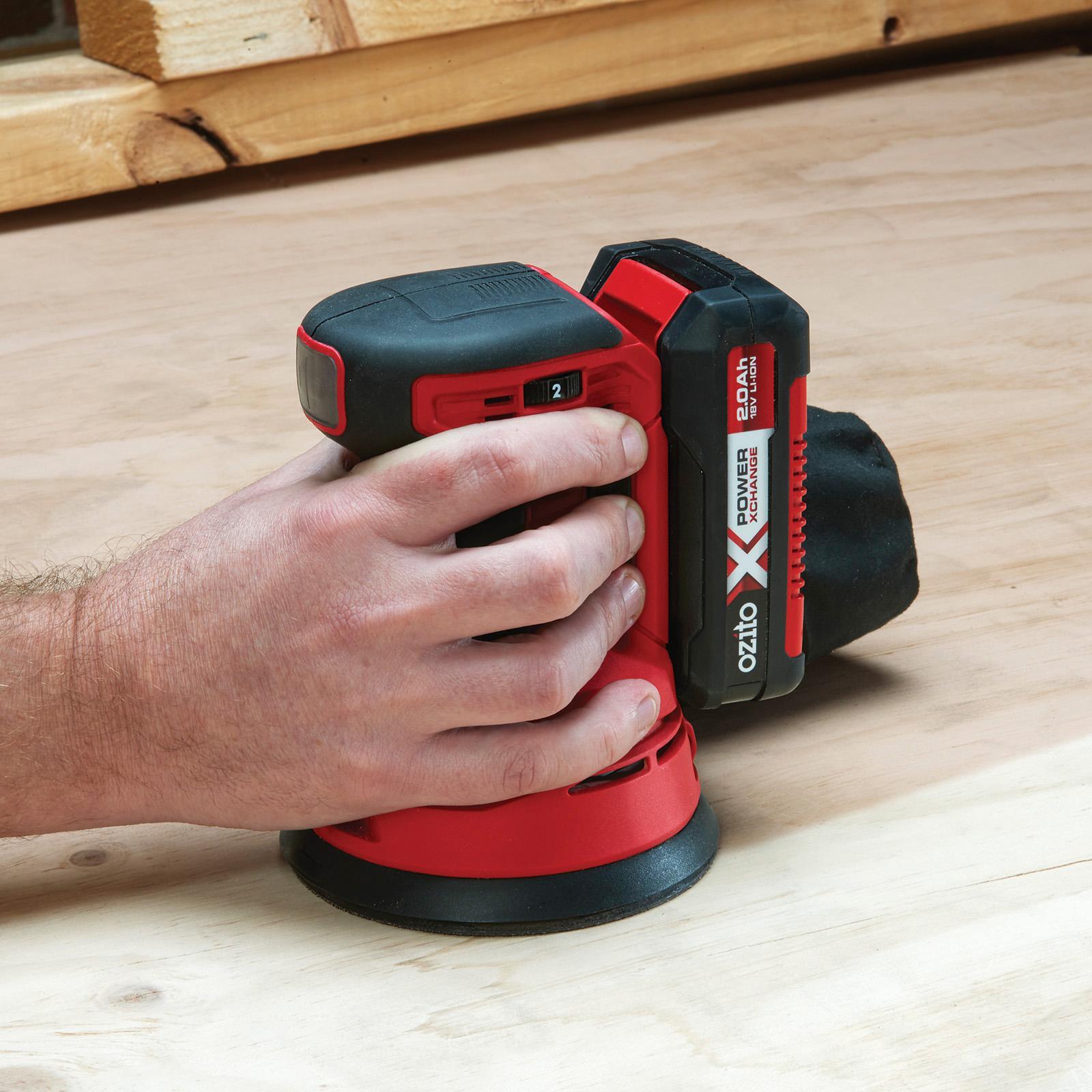 Ozito PXC 18V Cordless 125mm Random Orbital Sander - Skin Only PXROS-125