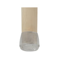 Surface Gard 16mm Clear Round Plastic Chair Leg Tips - 4 Pack