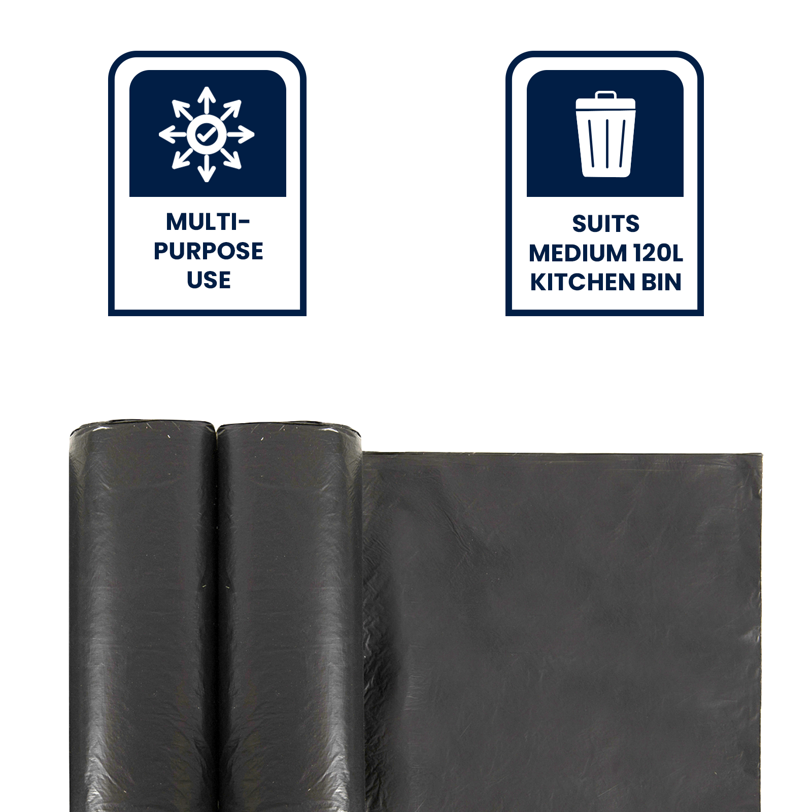 Grunt 120L Medium Wheelie Bin Liners - 20 Pack