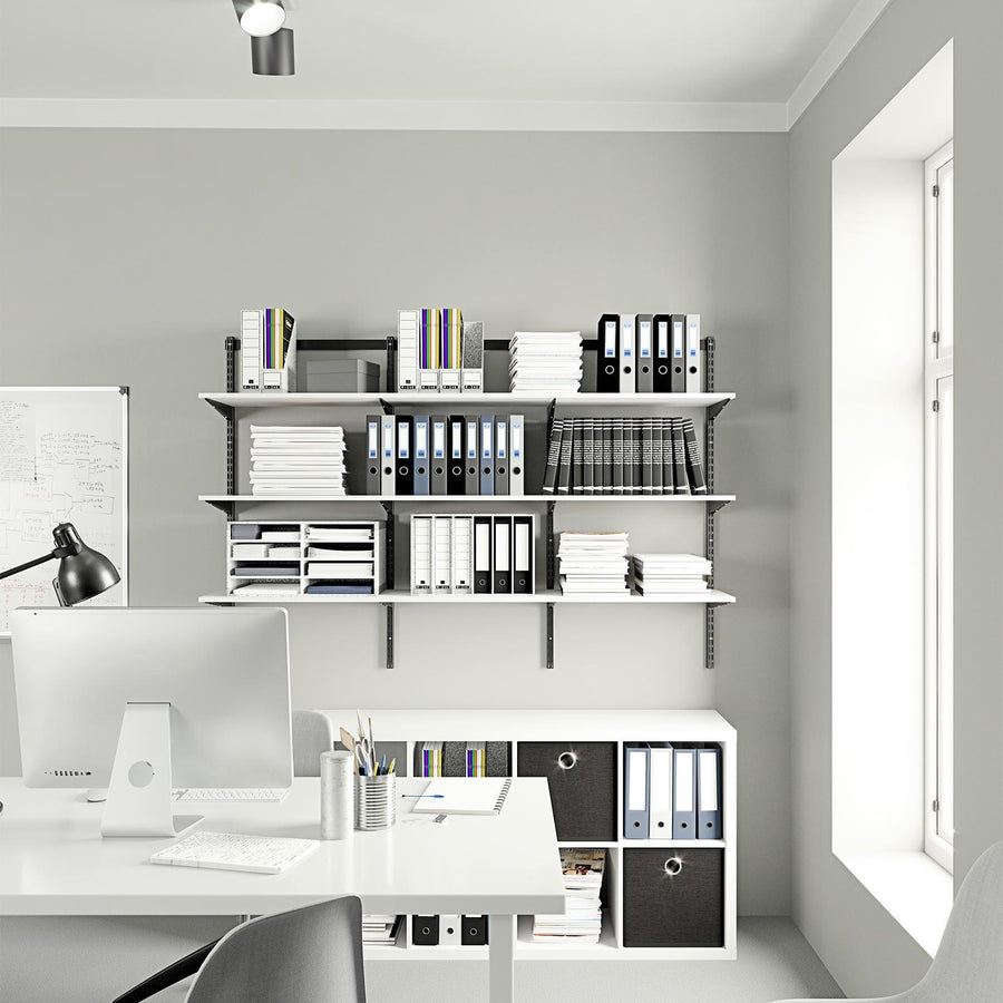 Flexi Storage Home Solutions 900 x 400 x 16mm White Matte Shelf Particle Board