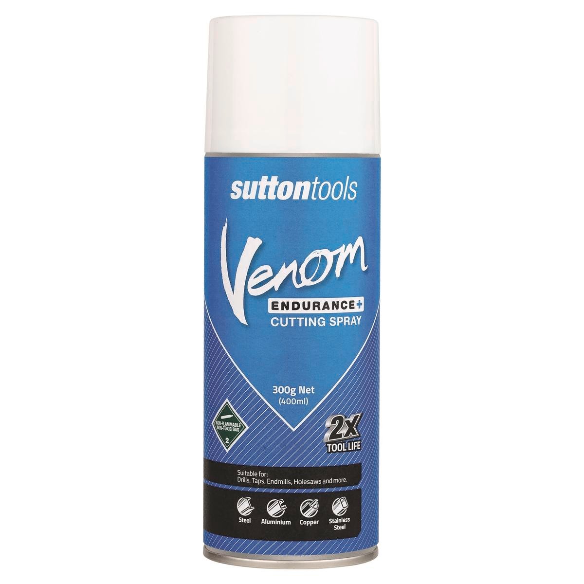 Sutton Tools 300g Venom Endurance Cutting Spray - Cutting Fluid - Low Odour - Improves Tool Life