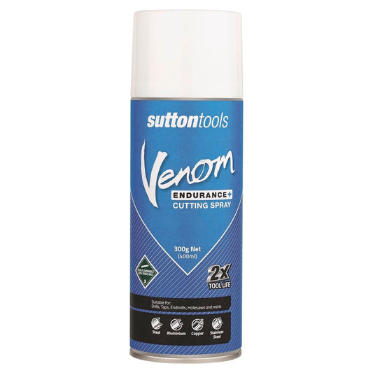 Sutton Tools 300g Venom Endurance Cutting Spray - Cutting Fluid - Low Odour - Improves Tool Life