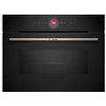 Bosch Series 8 built-in compact oven with microwave - 45L, air frying, Home Connect, black - CMG7241B1A