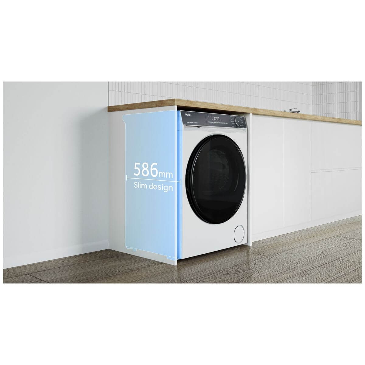 Haier 8kg Heat Pump Dryer - White, 8 Star Energy Rating, Multiple Specialised Programs - HDHPS80KW1