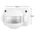 Arlec Andreas Compact Movement Activated Sensor Security Light MAL344, PIR, White