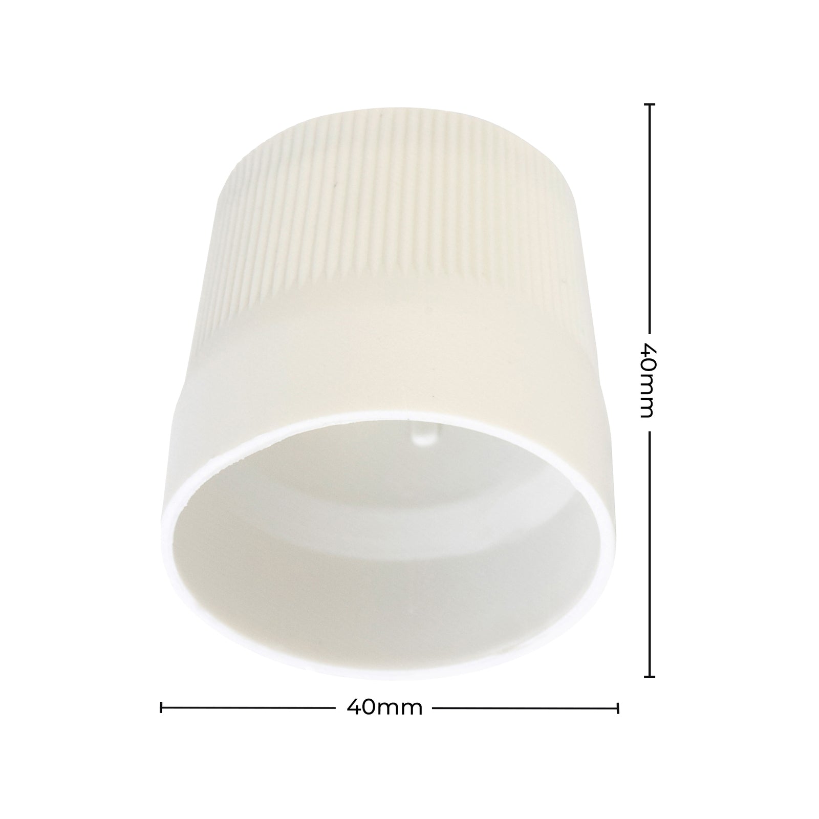DETA White Lampholder Skirt Polyester Screw-On Replacement for B22 Holders