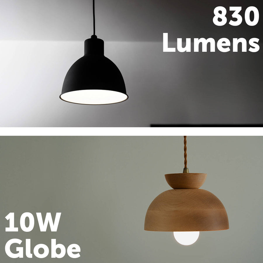 Arlec E27 LED 10W RGB CCT Colour Smart Globe 830lm 4 Pack