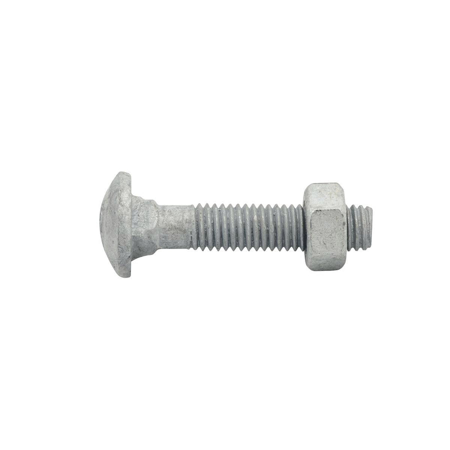 Zenith Cup Head Bolt - M8 x 40mm - 4.6 Grade Steel - Hot Dipped Galvanised - SuperSaverAU - view 1
