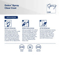 Dulux 325g Clear Flat Spray Paint, Matte Clear Protective Coat, Indoor & Outdoor