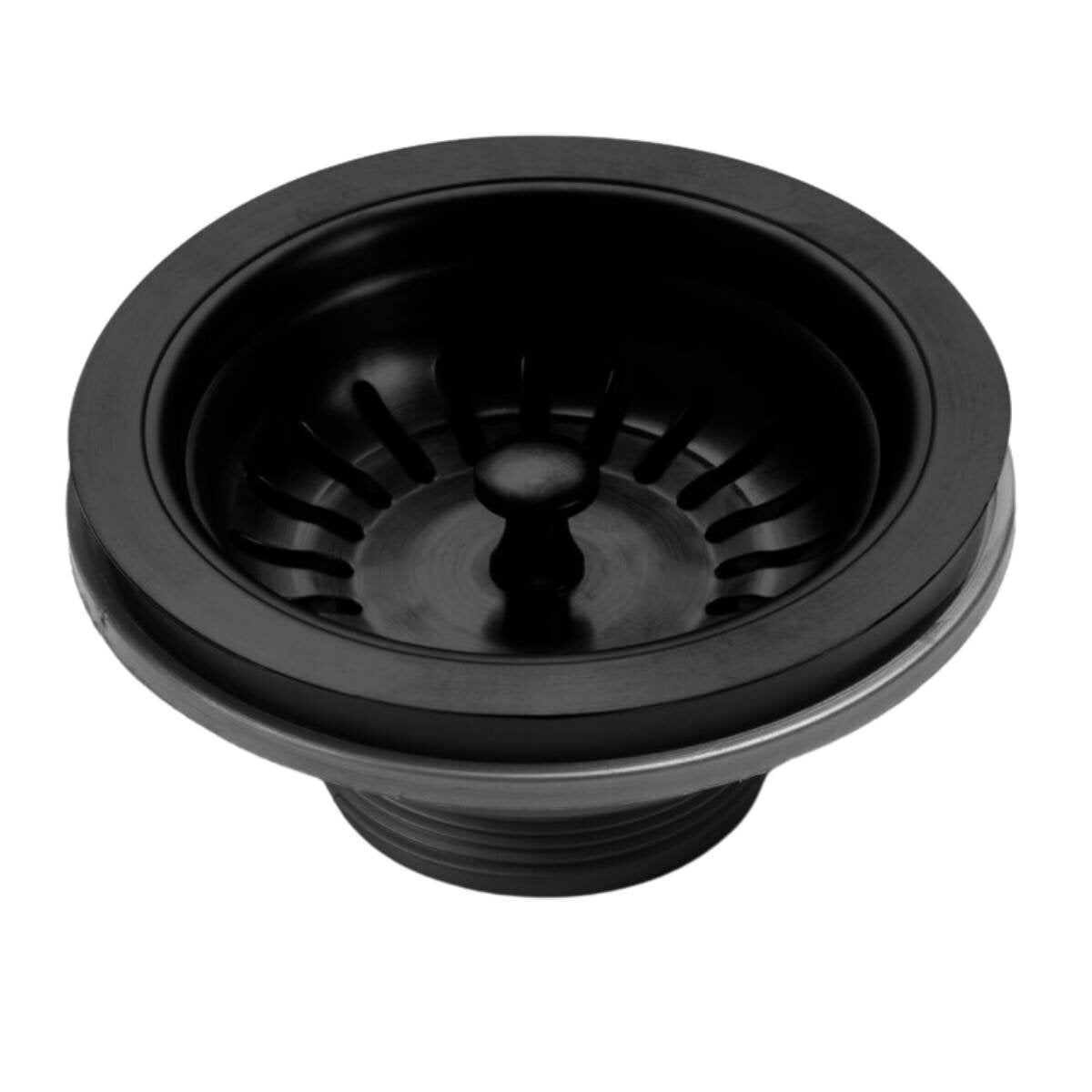 Oliveri Spectra basket waste - Black finish - 100mm wide with a 1 year manufacturer warranty - ACBWBK