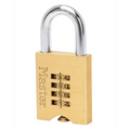 Master Lock 50mm Brass Resettable Combination Padlock - Strong - Durable - Weather Resistant - SuperSaverAU - view 1