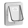 Hakuna Pets Medium White Super Tough Pet Door, Lockable, 18kg Max Pet