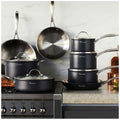 Stanley Rogers 26cm BI-PLY Professional saute pan - 3L, glass lid, induction compatible - 42283
