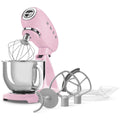 Smeg 50's Style Stand Mixer 4.8L - 1000W, Pink, Planetary Mixing, 10 Variable Speeds - SMF05PKAU