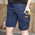 DeWALT Bennington PROStretch Work Shorts Size 34 Navy Cotton Spandex