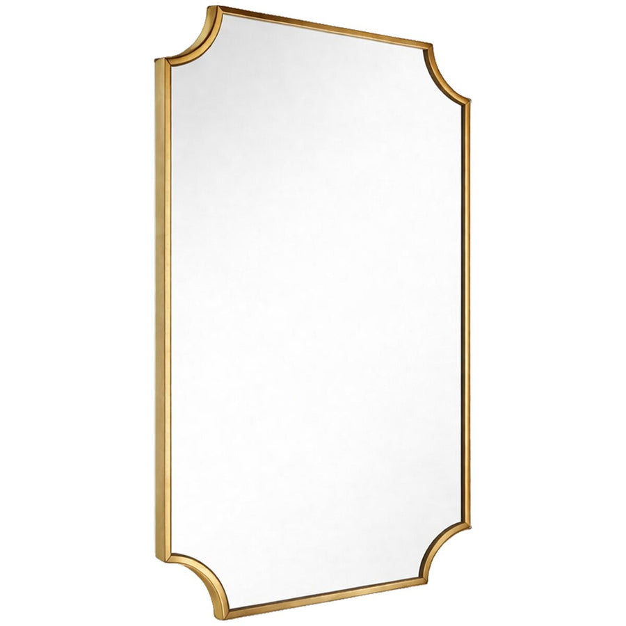 Turner Hastings Claremont Framed Bathroom Mirror 800mm x 500mm - Brushed Brass Finish - CL402MR-BB