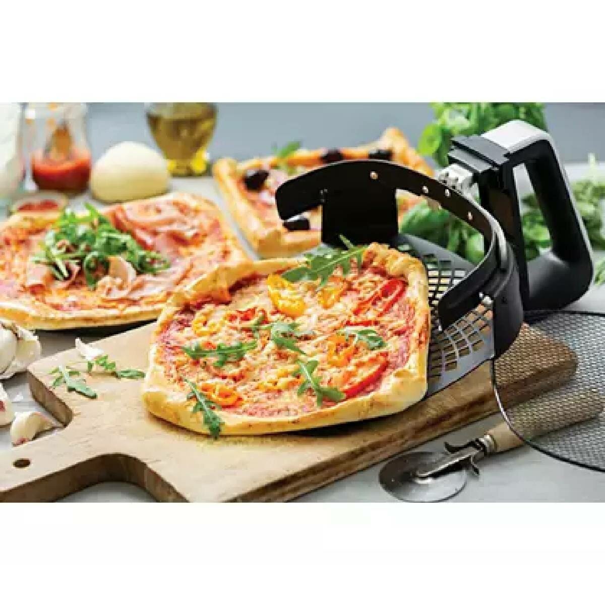 Philips Airfryer pizza master kit - 26cm pizza from 8 minutes, dishwasher-safe tray - HD9953-00