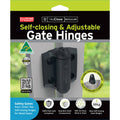 D&D Technologies TruClose Adjustable Self-Closing Pool Gate Hinges Black