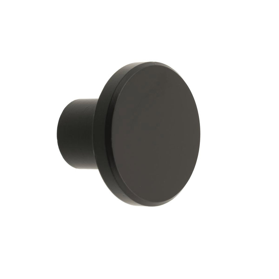 Prestige 30mm Black Round Knob - Zinc Alloy - Matte Black - Contemporary Design - SuperSaverAU - view 1