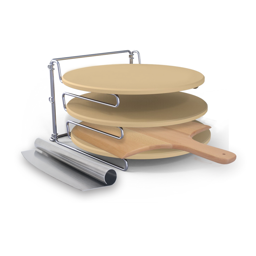 Matador Pizza Stone Stacker Set - 330mm - Cordierite - 3 Pizzas - SuperSaverAU - view 1