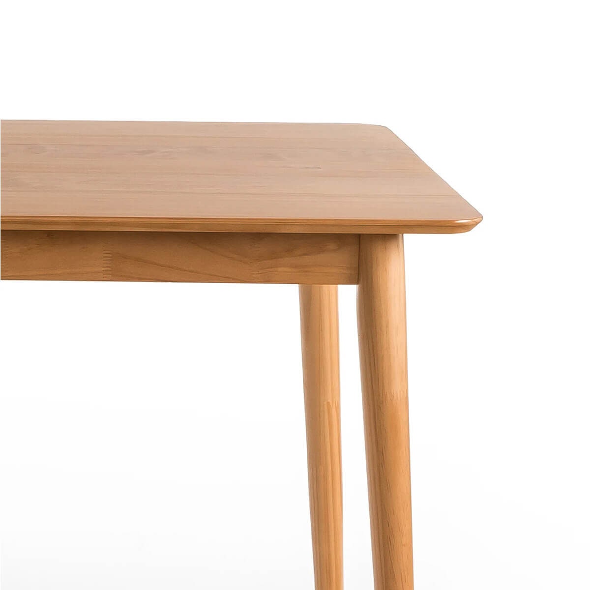 Zinus Jen Mid Century Modern Wood Dining Table - 4 Person Seating, Natural Coastal Wood - AU-DT-MC47