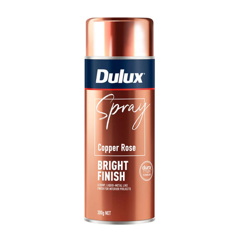 Dulux Spray Paint 300g Bright Finish Copper Rose - Fast Drying - Self-Priming - SuperSaverAU - view 1