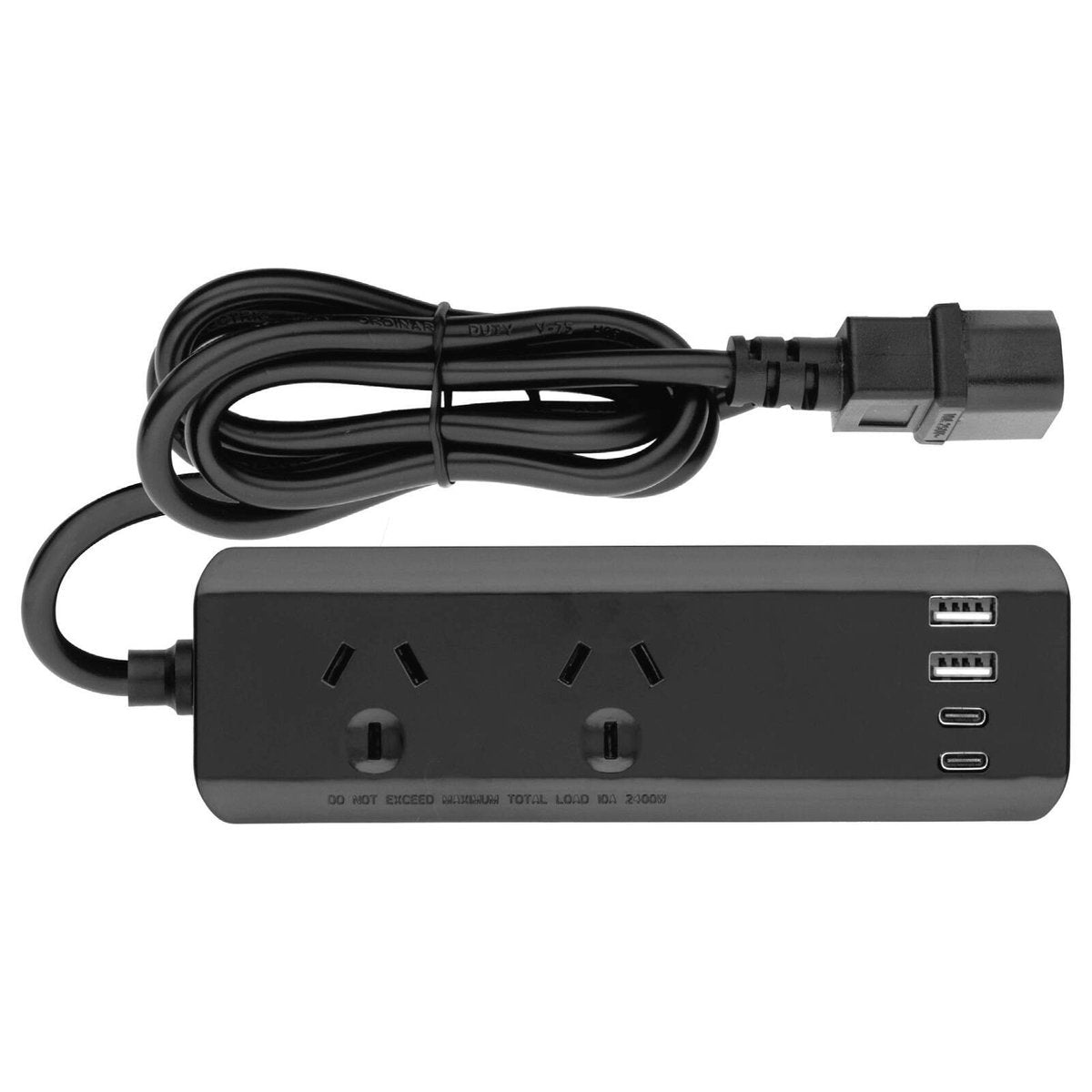 Arlec Powerboard Travel Adaptor Kit - 2 Outlets - PD30W USB C - Black - SuperSaverAU - view 2