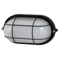 Arlec Black Oval Caged Bunker Light 60W E27 Weather Resistant ABL115