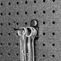 Pinnacle Black Gloss Heavy Duty Single Prong Pegboard Hooks 10 Pack Steel