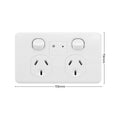 Deta x6 Series Double Power Point with Wi-Fi Range Extender - 2 Outlets - 250V - Indoor Use - SuperSaverAU - view 4