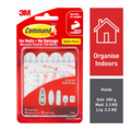 Command White Adhesive Assorted Refill Strips - 16 Pack Small, Medium & Large