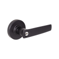 Gainsborough Neue Aurora Entrance Lever Set - Matt Black - 145mm x 67mm - Dual Function - SuperSaverAU - view 1