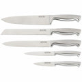 Stanley Rogers Modern Steel 6 Piece Knife Block Set - Metallic Mocha Finish Block - 41418