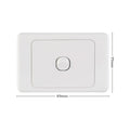 DETA White Single Switch 10 Pack - Polycarbonate Horizontal 240V Trade Pack