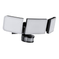 Brilliant 45W Black Fortress Triple Security Light - 3000 Lumens - Adjustable - Black - SuperSaverAU - view 1