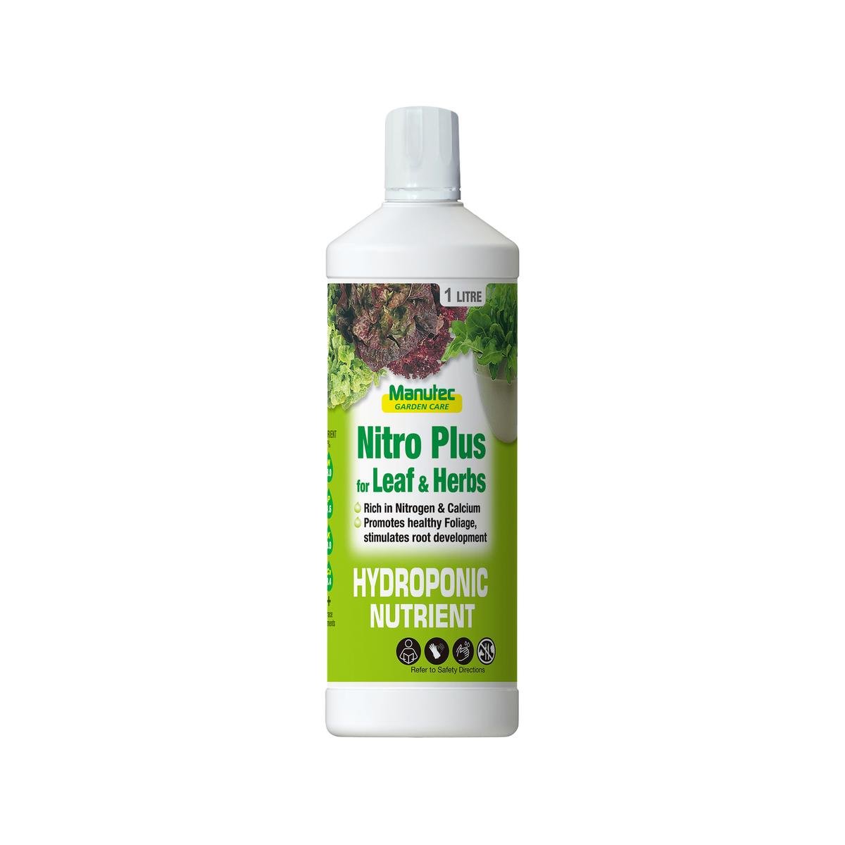 Manutec Hydroponic Nitro Plus - 1L - Liquid Fertiliser - High Nitrogen - SuperSaverAU - view 1
